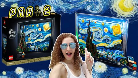 Building LEGO Ideas Vincent Van Gogh - The Starry Night - Part 2
