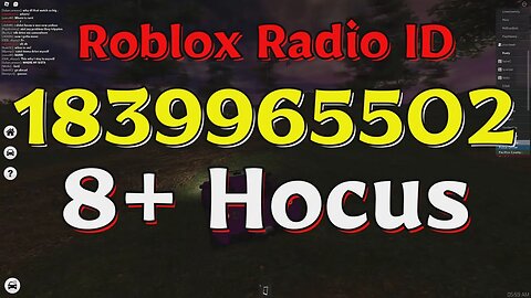 Hocus Roblox Radio Codes/IDs