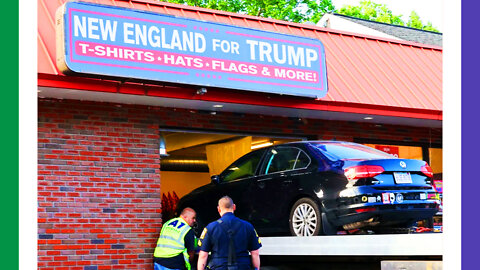 Lib Rams Car Into DT Merch Store