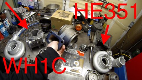 Modifying and Rebuilding Holset HE351 and WH1C Turbos for Compound Turbo Setups on Cummins Trucks
