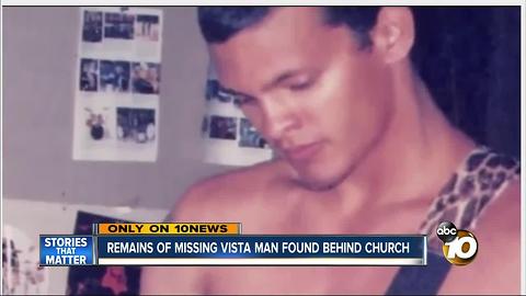 Remains of mising Vista man found behind church