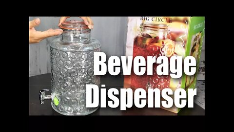 2.4-Gallon Glass Beverage Drink Dispenser for Picnics and Parties by Emenest Review