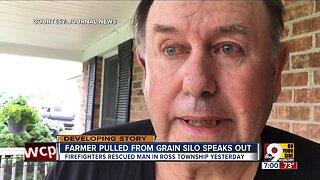 Farmer rescued from grain silo speaks out