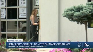 Jenks City Council, Set to Vote on Mask Ordinance