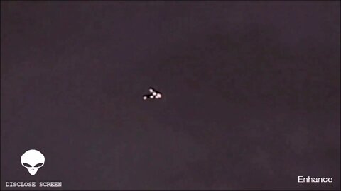 Close up shot of a silent V shaped UFO. Guy left speechless.