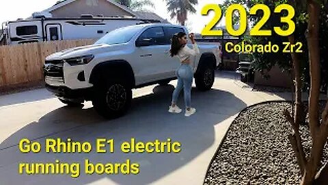 2023 Colorado Zr2 Go Rhino E1 retractable step install