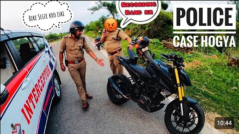 Angry Police Man vs Bikers | Police Case Ho Gya | Bike Seize kr duga | Loud Exhaust | Road Rage