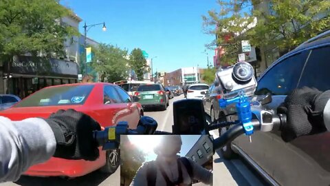 eAHORA X5 E-BIKE : FAST COMMUTE FROM DOWNTOWN CHICAGO : DUAL ACTION CAMS : 4K POV - PT.2