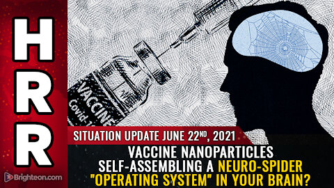 Situation Update, 6/22/21 - Vaccine nanoparticles self-assembling a neuro-spider "OS" in your brain?