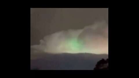 Cloud Ship at Night with Strange Green Glow 🛸 UFO Sighting Paranormal SIGHTING 🛸