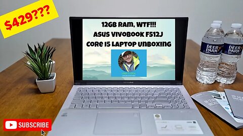 Cheap $429 Staples Asus VivoBook F512J Core I5 Laptop Unboxing (Chill Vibes)