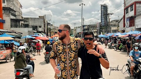 Holy Ghost gospel fire on busy Indonesia streets | Medan, North Sumatra | Torch of Christ Ministries