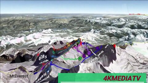 Mount Everest 3D Climbing Routes