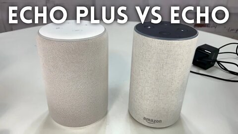 Amazon Echo Plus Shape Compared to the Original Echo