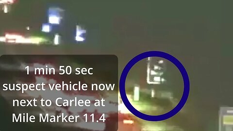 Carlee Russell: movements of the suspect's vehicle shown on I-459 Traffic Cam footage