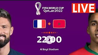🔴FRANCE vs MOROCCO | 🏆| FIFA World Cup Qatar 2022 | LIVE Watch Along & FIFA 23 Gameplay