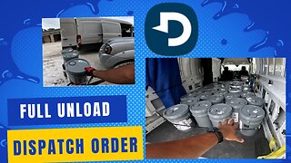 Full uncut video of Dispatch paint order unload with no help | cargo van business