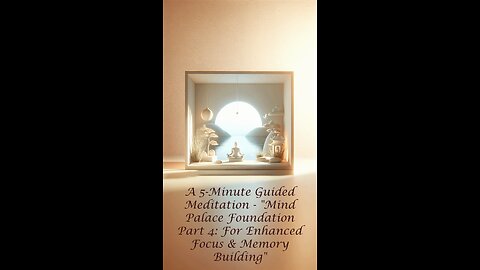 A 5-Minute Guided Meditation - "Mind Palace Foundation Part 5: For Enhanced Focus & Memory Building"