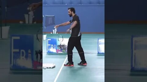 Flick Serve Return in Badminton Doubles - Abhishek Ahlawat #shorts