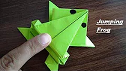 DIY - Jumping Frog Origami _ Paper Jumping Frog _ Paper Frog Making _ PAPER FROG THAT JUMPS(720P_HD)