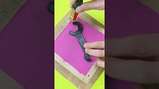 Amazing DIY Metal Casting using Kinetic Sand #shortsfeed #shorts #kineticsand