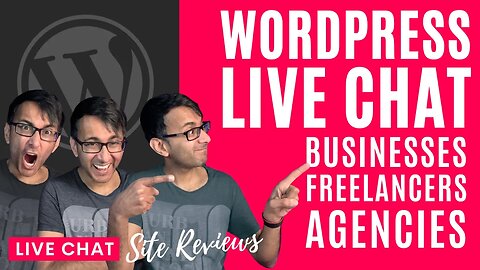 JOIN IN - Live Chat Tues 14 Nov 2023 - Q&A & more - WordPress Web Designers