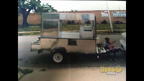 Well-Built 9' Shaved Ice Food Concession Cart | Snowball Cart for Sale in Illinois