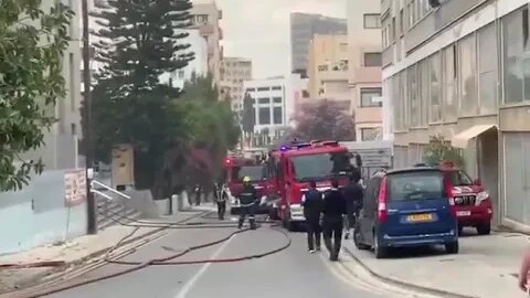 Rybar: 🇨🇾🇷🇺 Arson attack on Russian cultural center in Cyprus (April 26 2023)