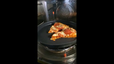 Air Fried pizza slices