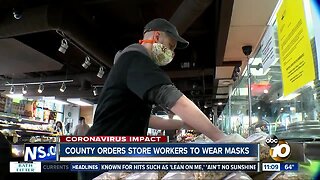 County orders store workers to wear masks