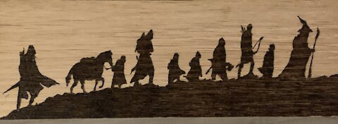 Not all those who wander are lost. Lord of the Rings pyrography.