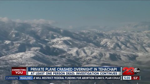 Deadly plane crash in Tehachapi