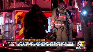 1 killed, 2 children injured in fire