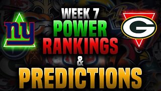 Week 7 NFL Power Rankings & Predictions