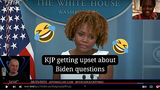 KJP getting upset about Biden questions