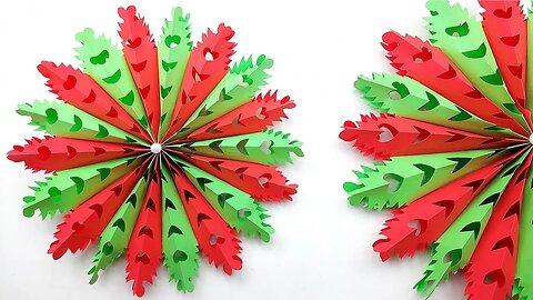 3D Paper Cutting Snowflake Making ❄️ How to Make Snowflake Out of Paper || Easy Paper Crafts