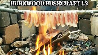 BURNWOOD BUSHCRAFT 1.3 - Cooking Bacon on a Stick