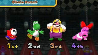 Get ready to party🎉! Mario Party 9 Garden Battle Shy Guy 🙊, Yoshi 🦕, Wario 👨‍🦲, and Birdo 🐦