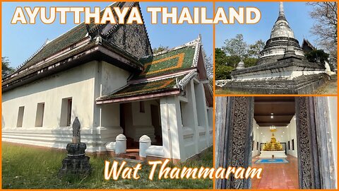 Wat Thammaram วัดธรรมาราม - Temple of the Darma - Ayutthaya Thailand