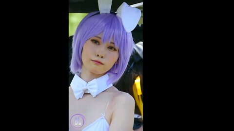 [Mobile] White Swimsuit Bunny Cosplay Comiket 94コミケット コスプレ レイヤー c94 コミケ