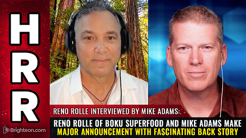 Reno Rolle of Boku Superfood and Mike Adams make major announcement...