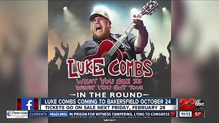 Luke Combs coming to Bakersfield in October