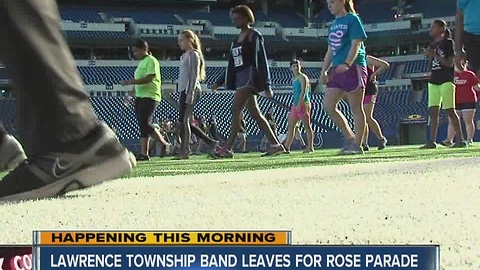 Marching Pride of Lawrence Township will perform in the Rose Parade