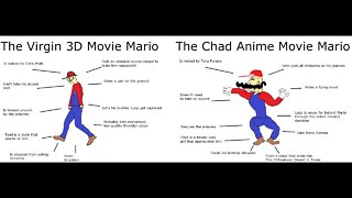 The Virgin 3D Movie Mario Vs The Chad Anime Movie Mario