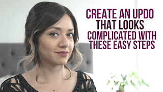 Create an updo that looks complicated with these easy steps