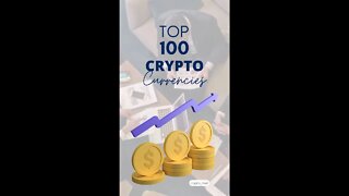 Top 100 Crypto Currencies daily #shorts