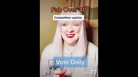 Important update for Fab Over 40 Competition. This is an important week -Vote Daily #fabover40