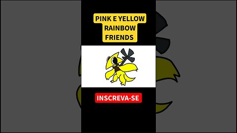 COMO DESENHAR PINK E YELLOW DE RAINBOW FRIENDS #rainbowfriends #shorts #pink #yellow