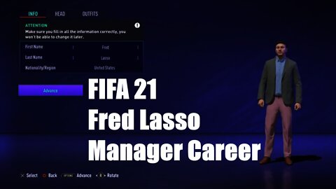 FIFA 21 | Fred Lasso | Manager Career 01