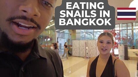 Thai Girl Makes Me Eat Snails At Rooftop Bangkok, Thailand